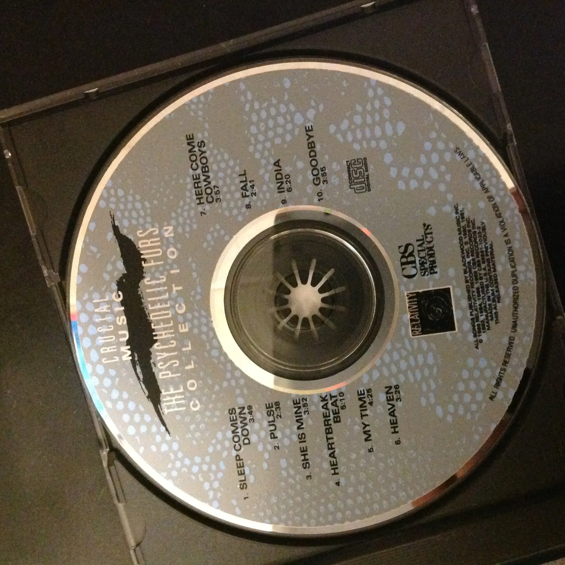 CD Psychedelic Furs Crucial Music Collection 88561-1023-2 Relativity