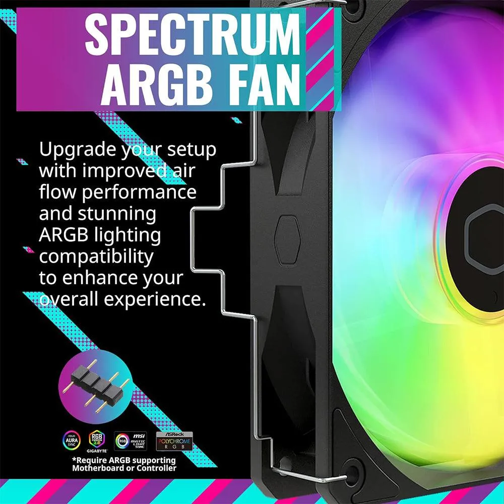 Cooler Master Hyper 212 Spectrum V3 RGB CPU Air Cooler