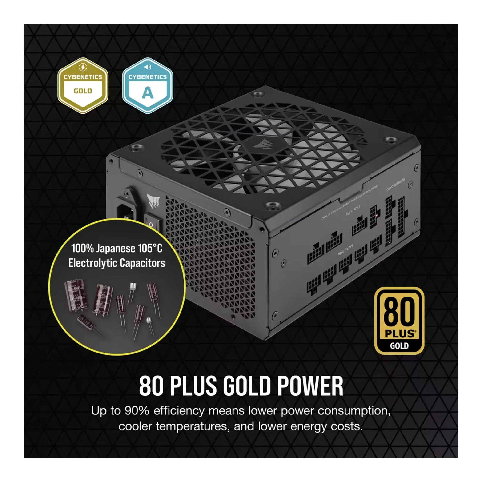 Corsair CP-9020252-NA 850W 80 PLUS Gold Fully Modular RM850x SHIFT ATX 3.0 Power Supply