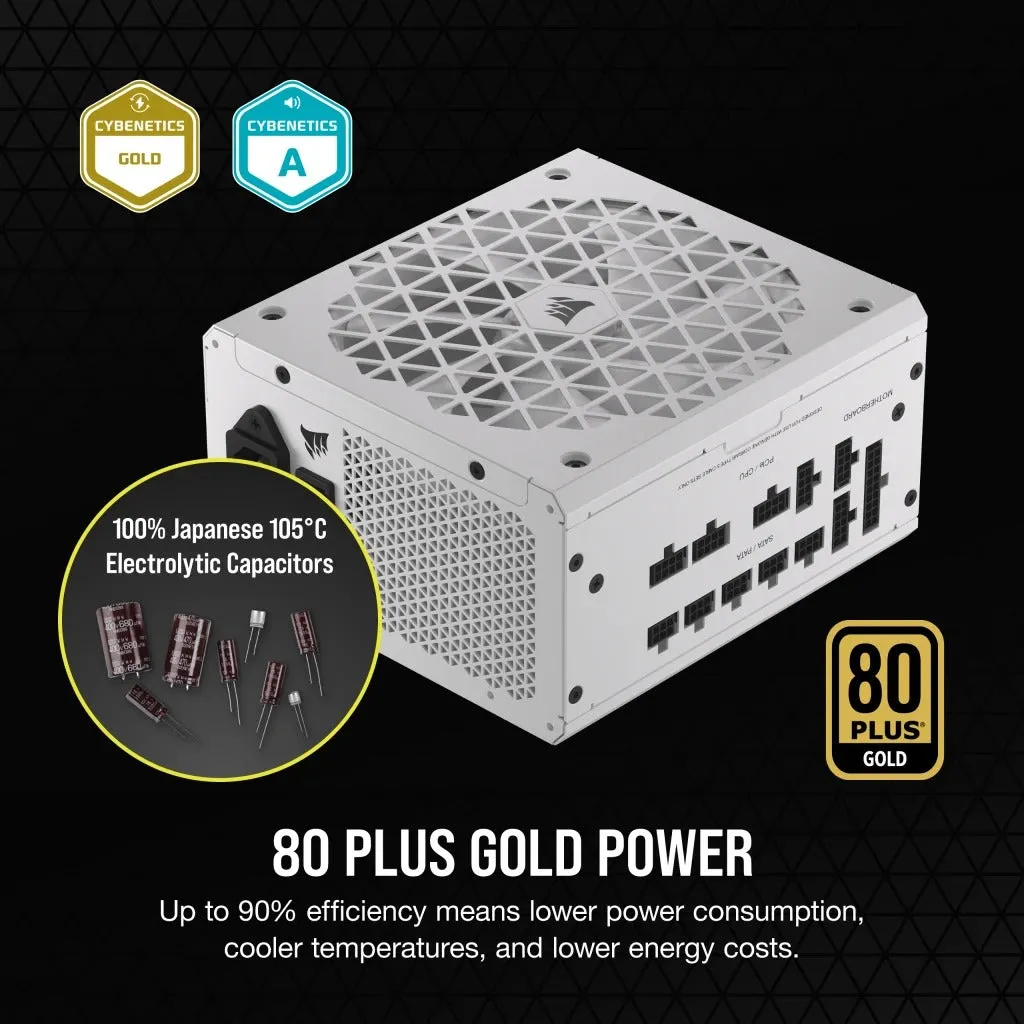 Corsair RMx RM850x Shift 850W ATX 80 Plus Gold Fully-Modular ATX Power Supply (White)