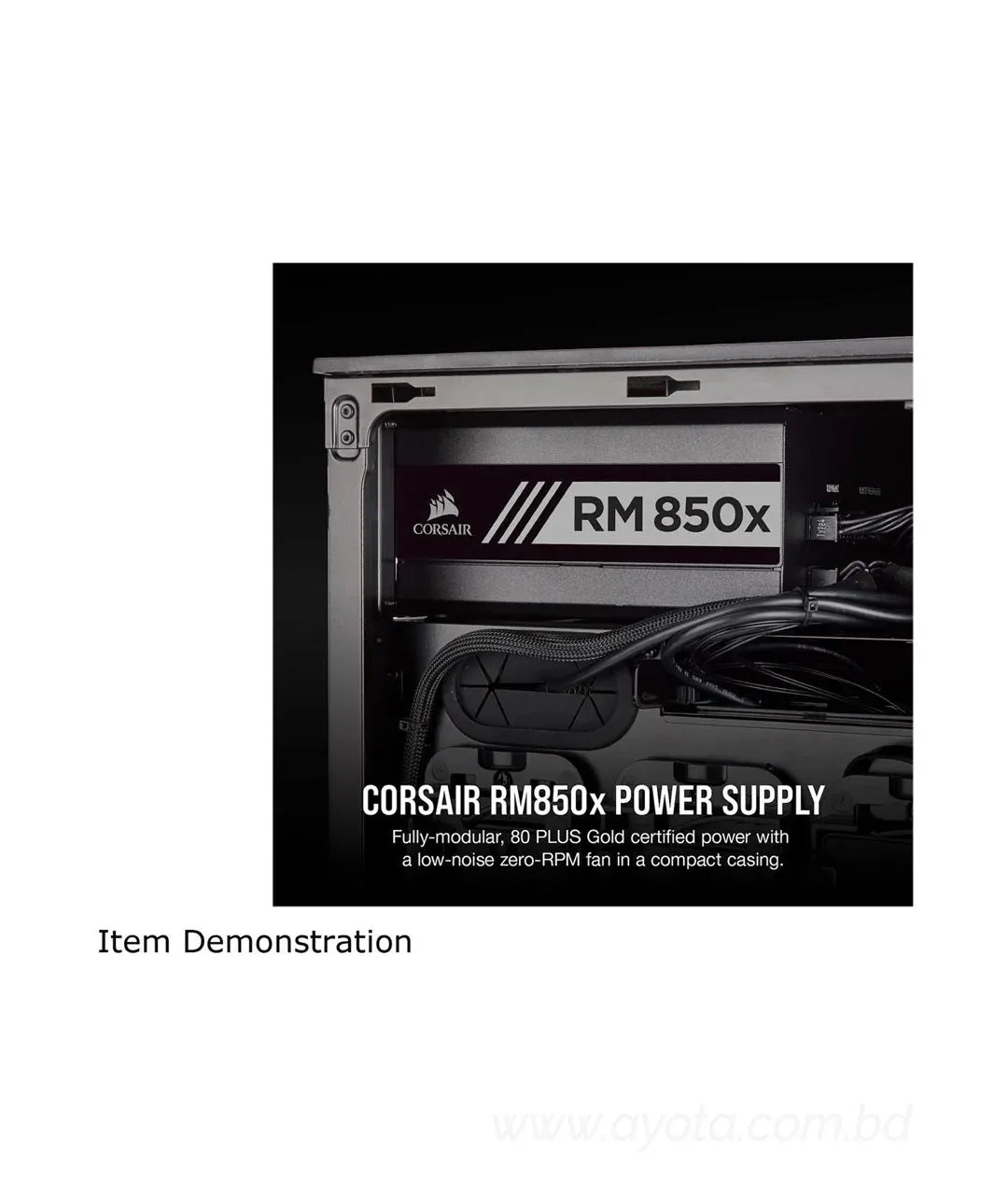 CORSAIR RMx Series RM850x CP-9020180-NA 850W 80 PLUS GOLD Certified Full Modular Power Supply