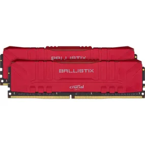 Crucial Ballistix 16GB (2x8GB) DDR4-3200 Desktop Gaming Memory, 288-pin RAM (Red) - BL2K8G32C16U4R