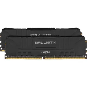 Crucial Ballistix 32GB (2x16GB) DDR4-3000 Desktop Gaming Memory, 288-pin RAM (Black) - BL2K16G30C15U4B