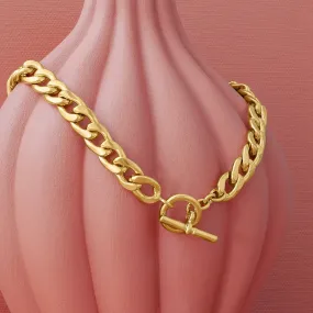 GOLD CUBAN CHAIN NECKLACE