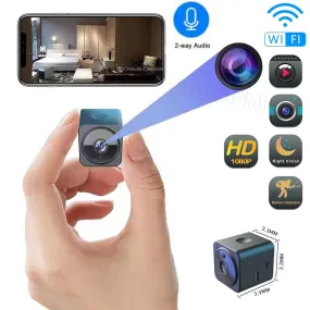 Mini Wifi Camera Full HD Two Ways AUDIO 5Hours 1080P Wireless IP Camcorder Night Vision Micro Cam Motion Detection Video DV Live