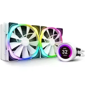 NZXT Kraken Z63 280mm LCD Display RGB Connector AIO RGB with RGB Fans CPU Liquid Cooler White