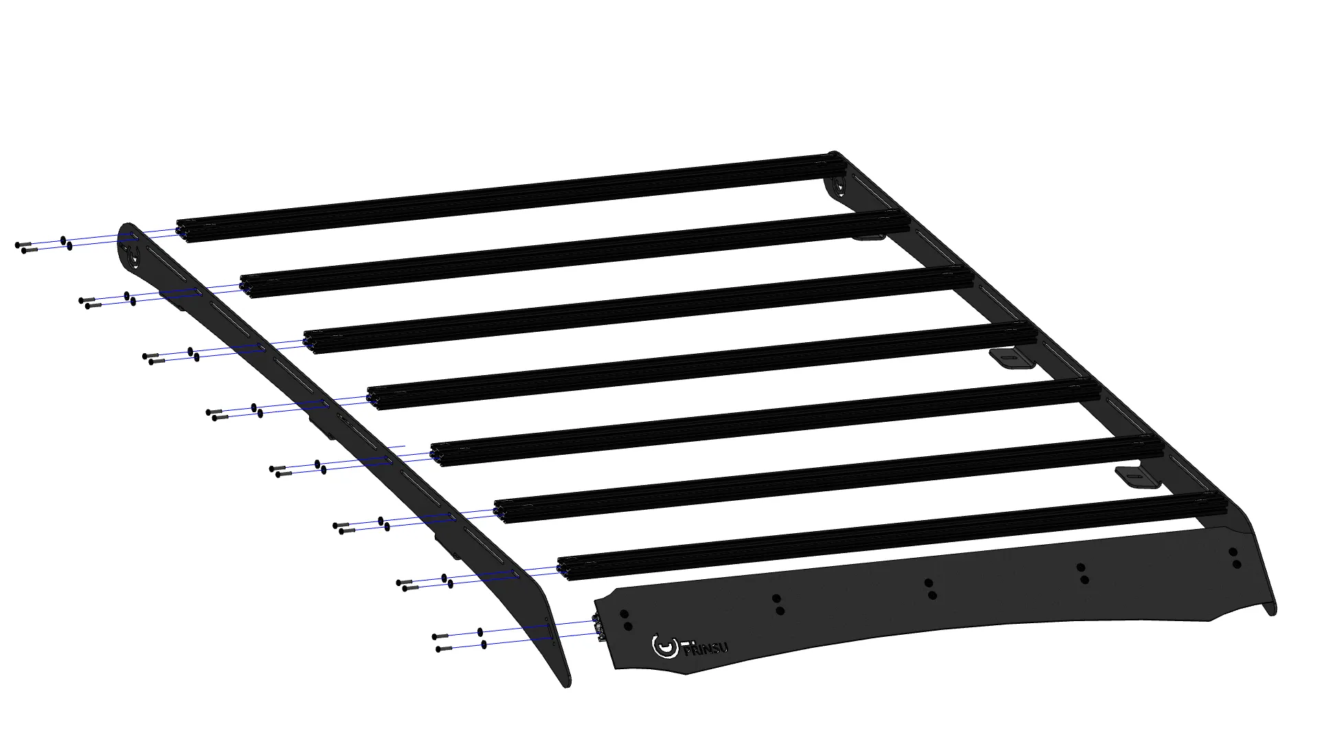 Prinsu RAM 1500 Crew Cab (TRX) Roof Rack | 2019-2022