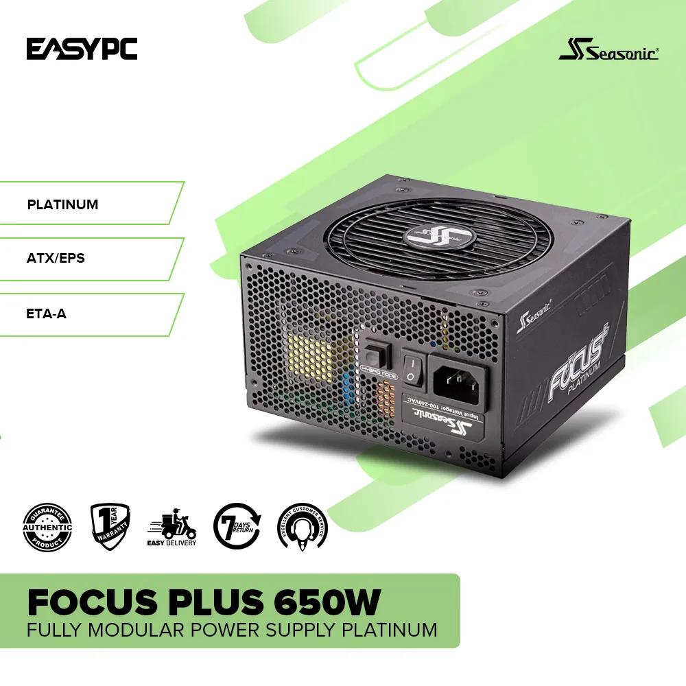 Seasonic Focus Plus 650W Fully Modular Power Supply Platinum