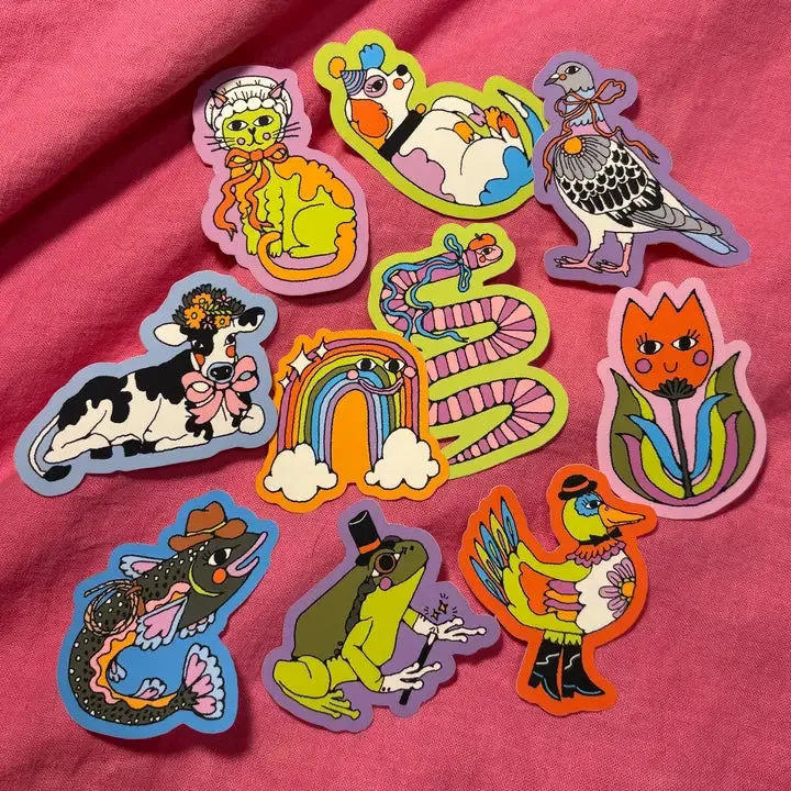 Silly Cat Sticker