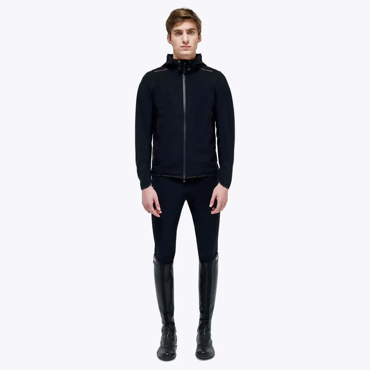 SOFTSHELL MAN R-EVO CAVALLERIA TOSCANA BLACK