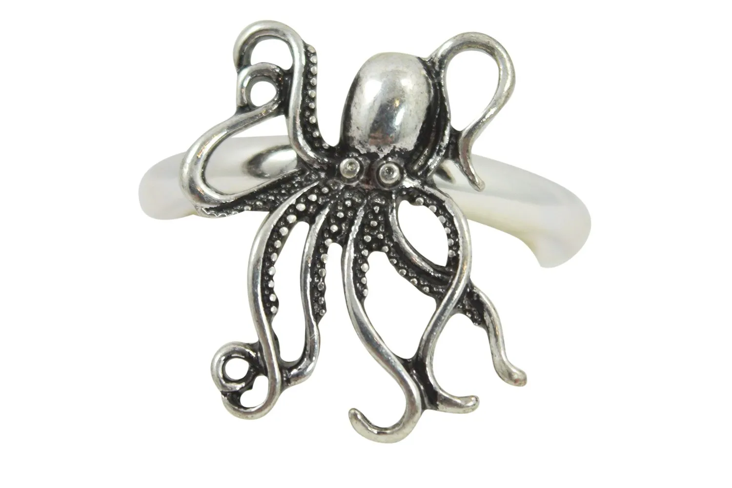 Steampunk Kraken Octopus Sea Life Fashion Ring