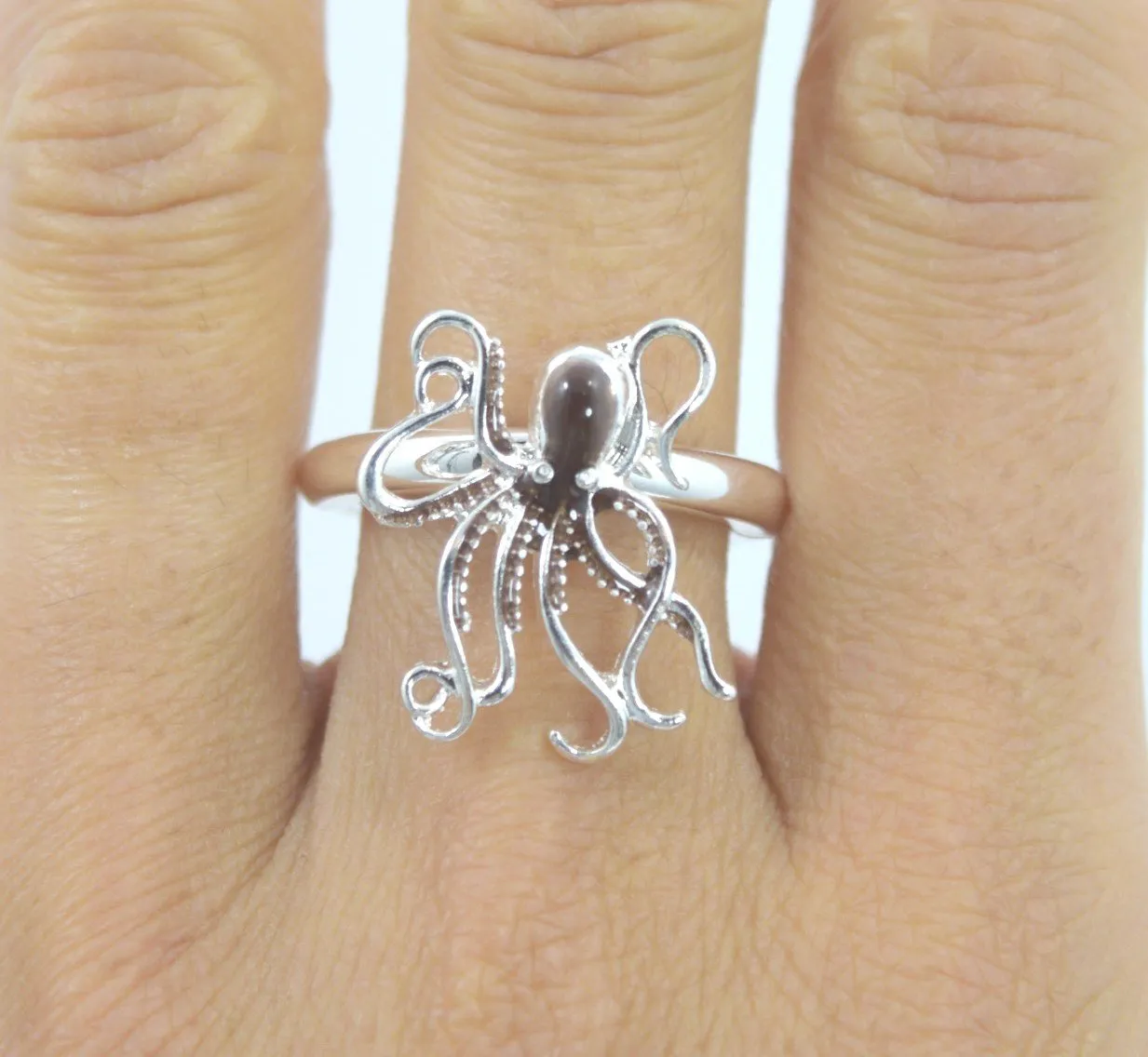 Steampunk Kraken Octopus Sea Life Fashion Ring