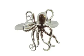 Steampunk Kraken Octopus Sea Life Fashion Ring