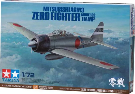 Tamiya 60784 1/72 Mitsubishi A6M3 Zero Fighter Model 32