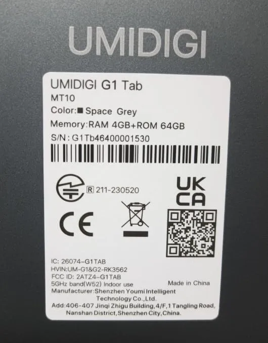 UMIDIGI G1 Tab Android 13 Tablet 2023, 8(4 4) GB 64GB 1TB Expandable, Wi-Fi 6, 10.1 inch Tablet with Quad-Core Processor up to 2.0 GHz, 6000mAh, Dual Camera, BT, 1280 * 800 FHD IPS Touch Screen