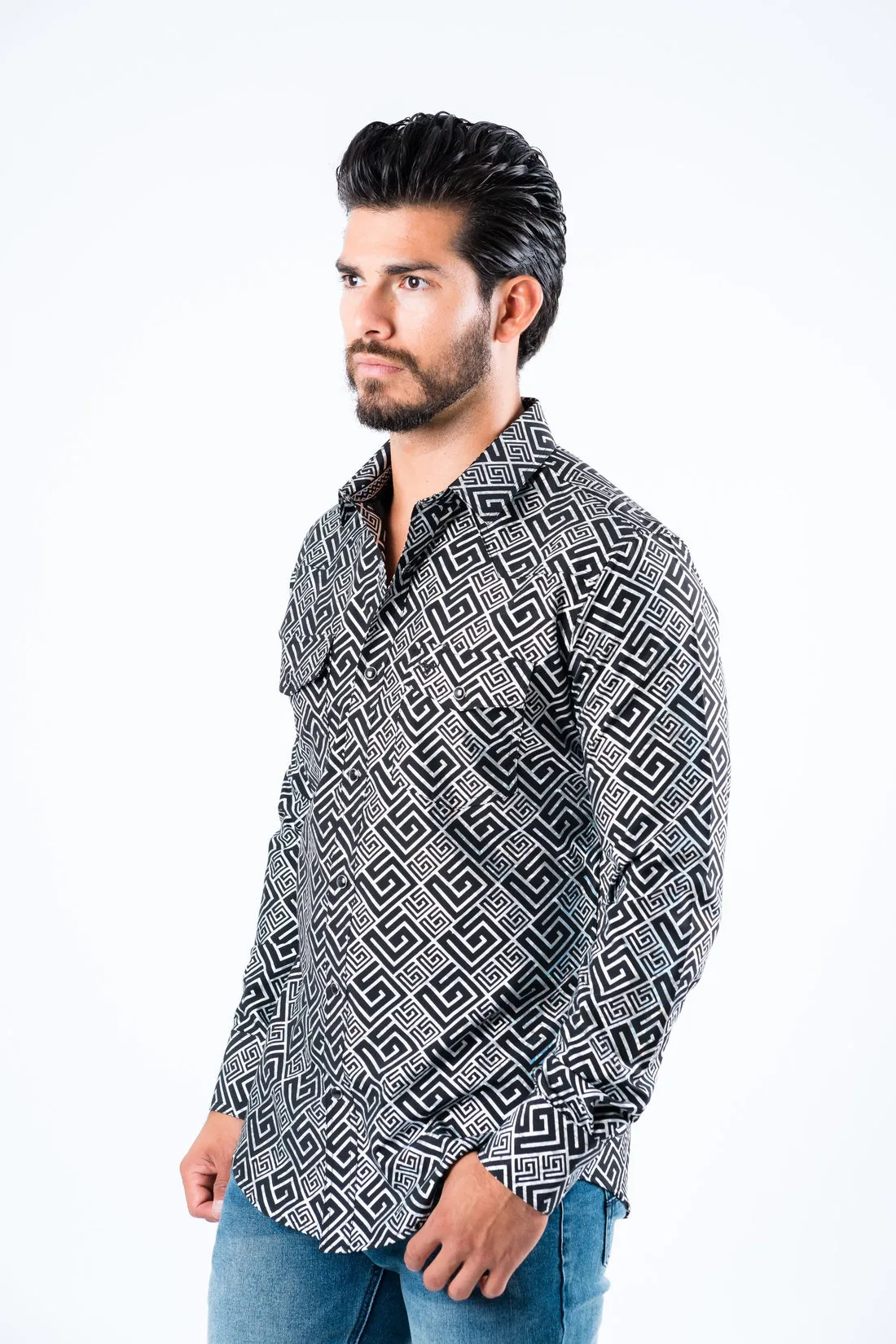 Westen Snap Digital Print Long Sleve