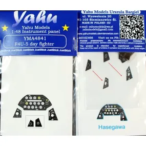 Yahu Models YMA4841 F4U-5 Corsair Instrument Panel Hasegawa 1/48